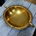 Handcrafted Antique Oval Tray with Vintage Charm